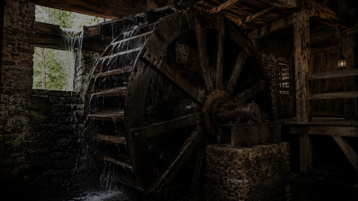 Old water wheel tint